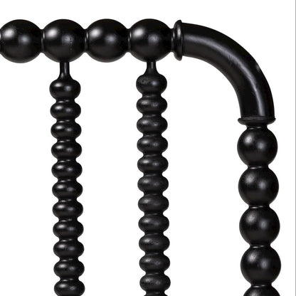Finley Turned Bobbin Headboard - Spindle Design, Farmhouse, Queen, Black
