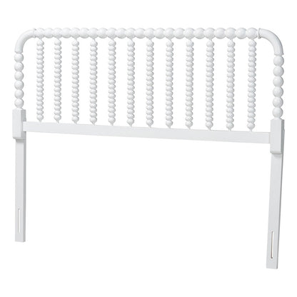Finley Turned Bobbin Headboard - Spindle Design, Farmhouse, Queen, White
