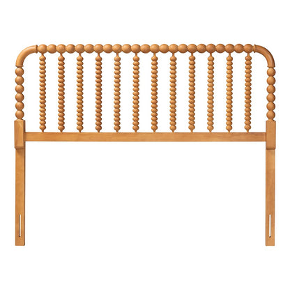 Finley Turned Bobbin Headboard - Spindle Design, Farmhouse, Queen, Oak Brown