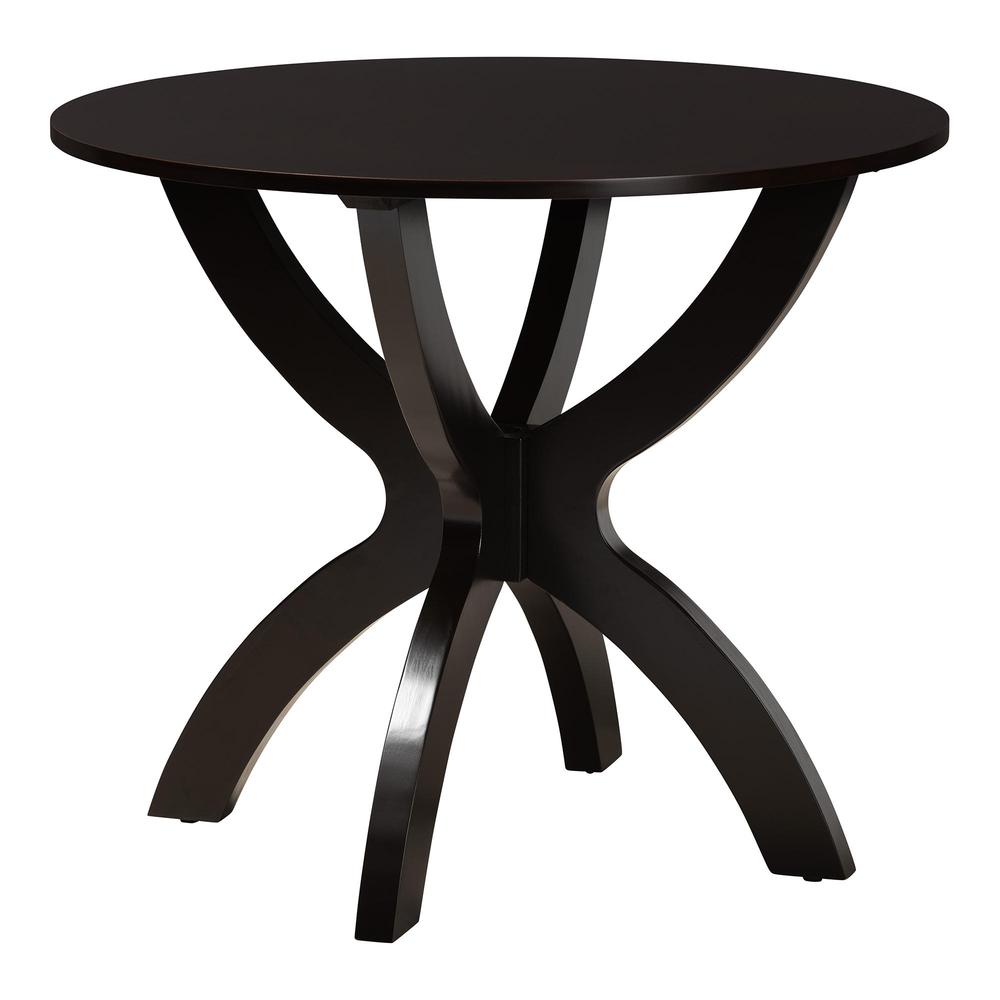 Bailey Modern Sand Fabric and Dark Brown Finished Wood 5-Piece Dining Set