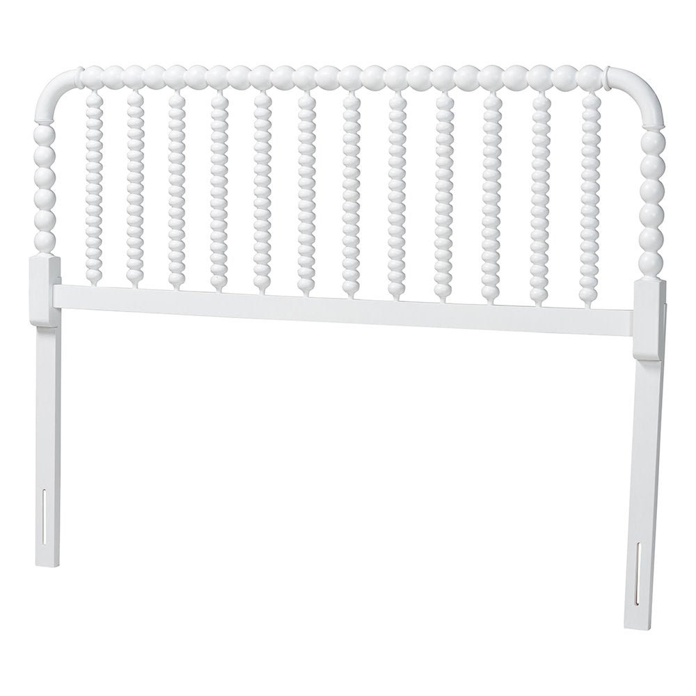 Finley Turned Bobbin Headboard - Spindle Design, Farmhouse, King, White
