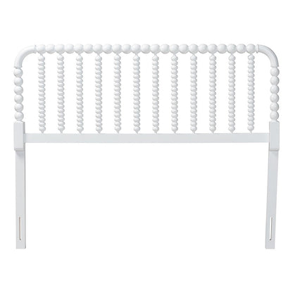 Finley Turned Bobbin Headboard - Spindle Design, Farmhouse, King, White