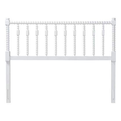 Juliette Turned Spindle Headboard - Spoke Design, Farmhouse, King, White
