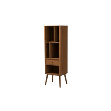 Brown 1-Drawer Sideboard Storage Cabinet with Mid-Century Design