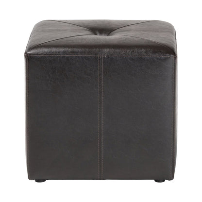 Baxton Studio Aric Bonded Leather Ottoman