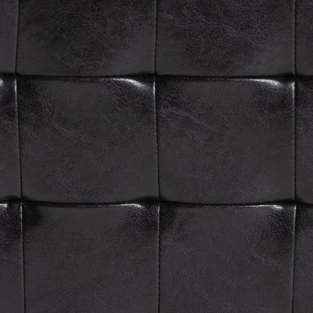 Baxton Studio Siskal Dark Brown Modern Cube Ottoman (Set of 2)