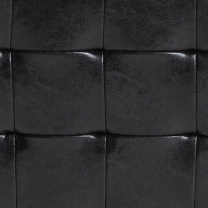 Baxton Studio Siskal Dark Brown Modern Cube Ottoman (Set of 2)