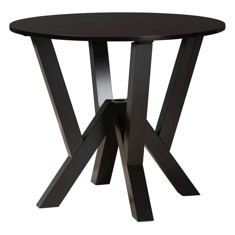 Marian Modern Grey Fabric and Dark Brown Finished Wood 5-Piece Dining Set