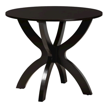 Bailey Modern Grey Fabric and Dark Brown Finished Wood 5-Piece Dining Set