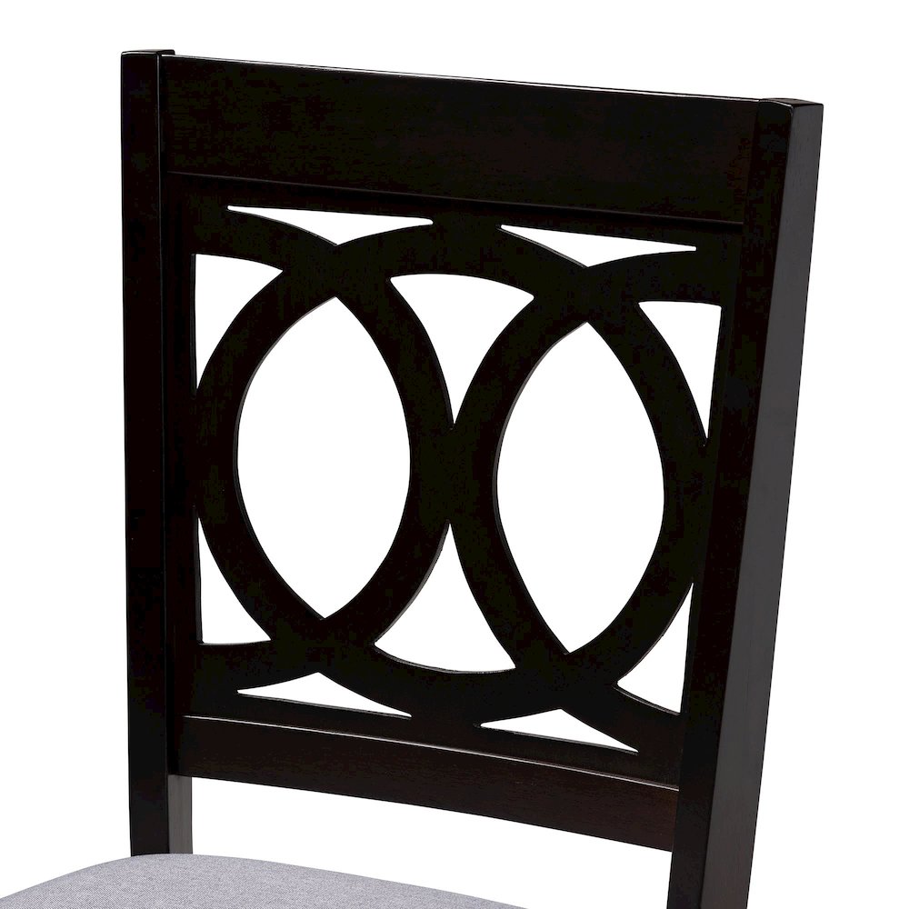 Rita Modern Grey and Dark Brown Finished Wood 5-Piece Dining Set