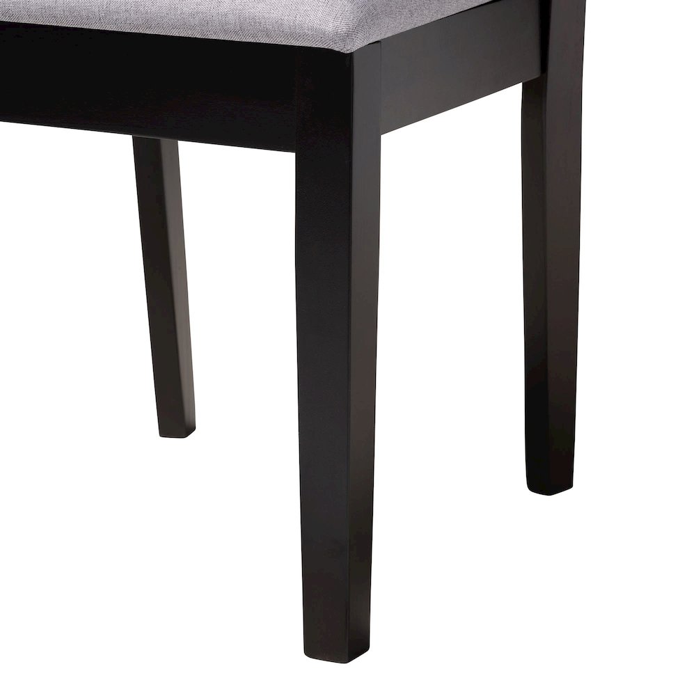 Rita Modern Grey and Dark Brown Finished Wood 5-Piece Dining Set
