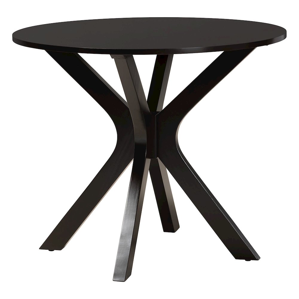 Jana Modern Sand Fabric and Espresso Brown Wood 5-Piece Dining Set