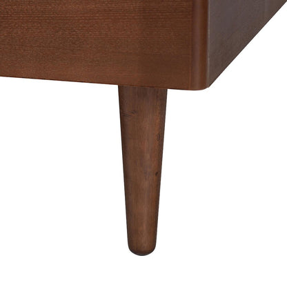 Zola Platform Bed Mid-Century Modern Bed with Cutout Headboard, Queen