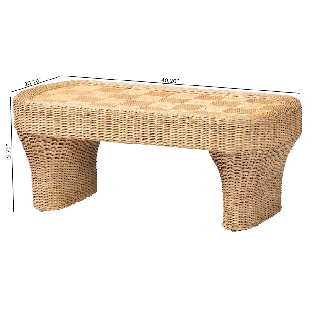 Canika Natural Rattan Coffee Table