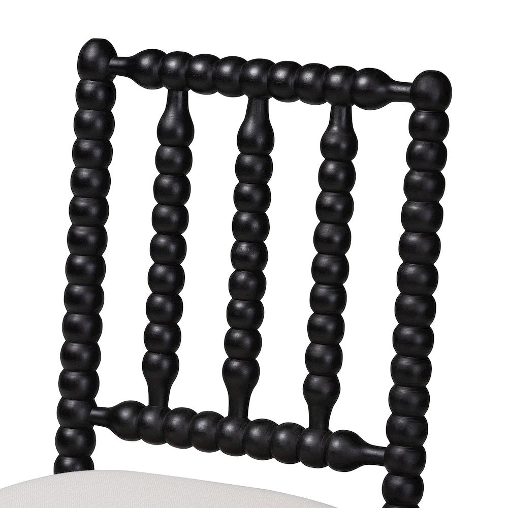 Deya Bobbin Counter Stool, Black
