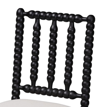 Deya Bobbin Counter Stool, Black