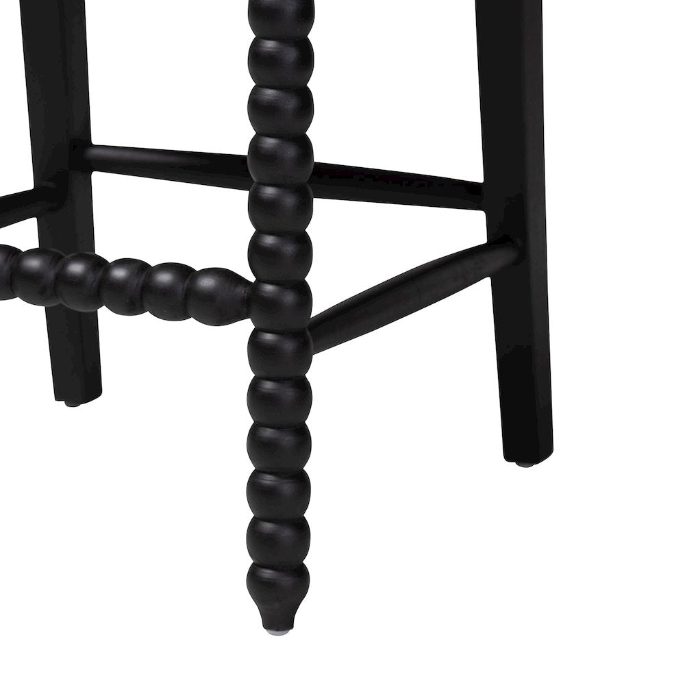 Deya Bobbin Counter Stool, Black