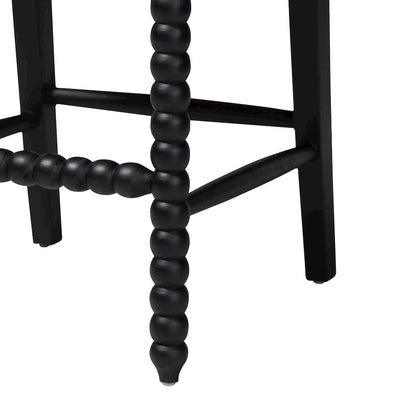 Deya Bobbin Counter Stool, Black