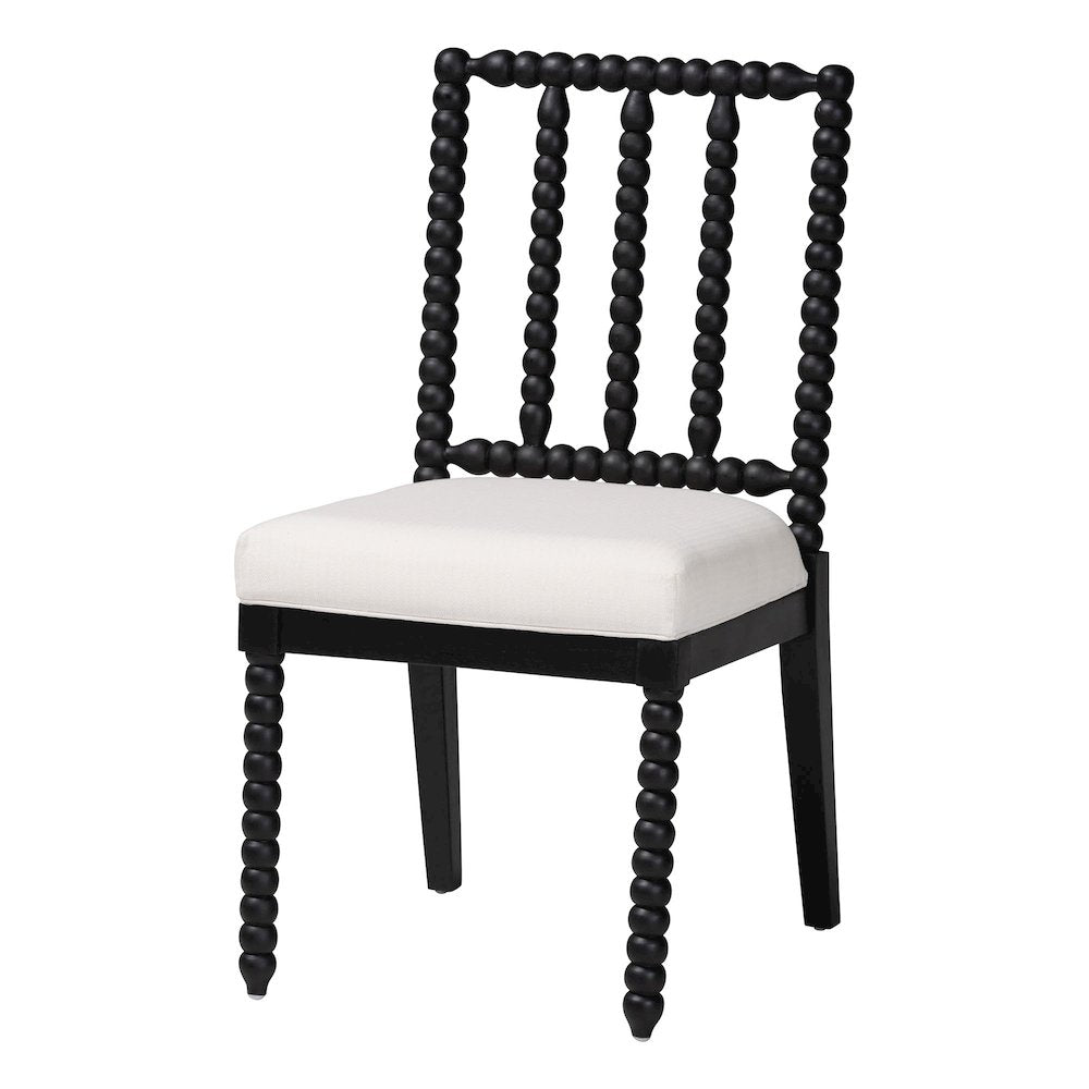 Deya Bobbin Dining Chair, Black