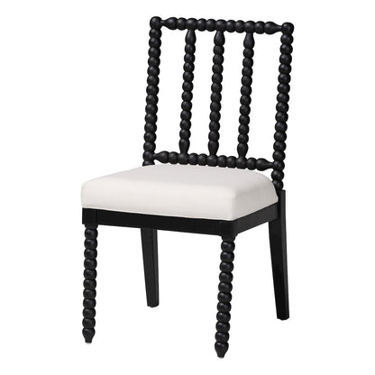 Deya Bobbin Dining Chair, Black