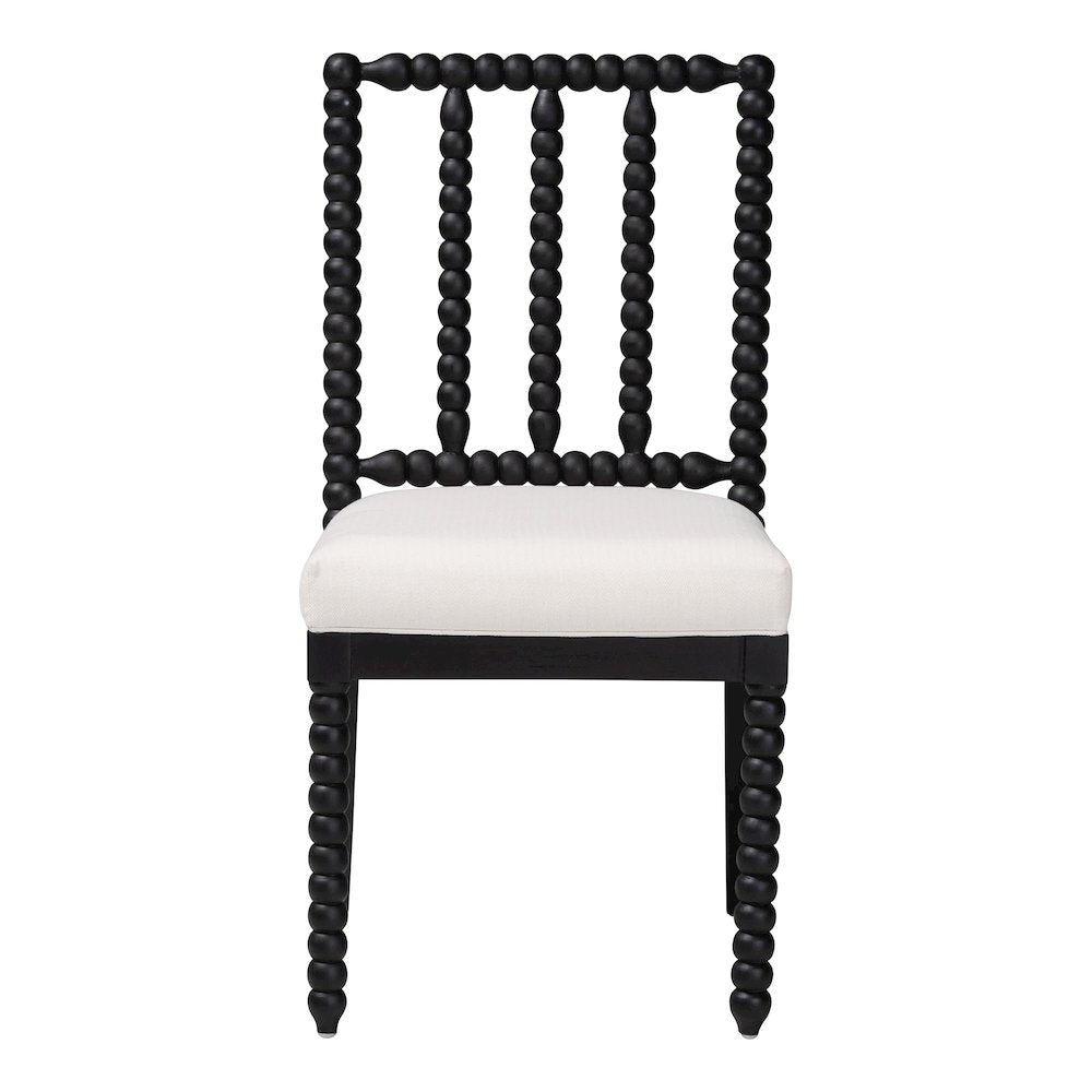 Deya Bobbin Dining Chair, Black