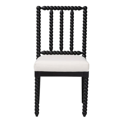 Deya Bobbin Dining Chair, Black