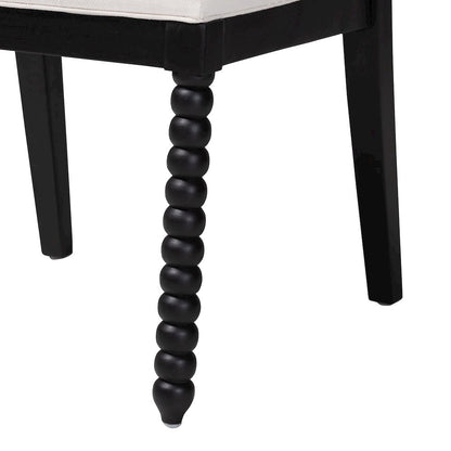 Deya Bobbin Dining Chair, Black