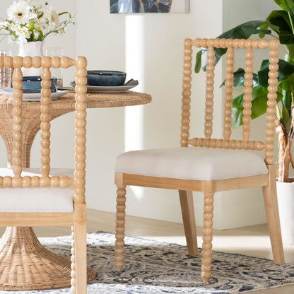 Deya Bobbin Dining Chair, Natural Brown
