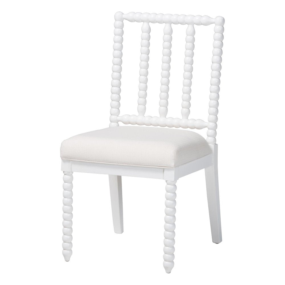 Deya Bobbin Dining Chair, White