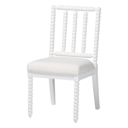 Deya Bobbin Dining Chair, White