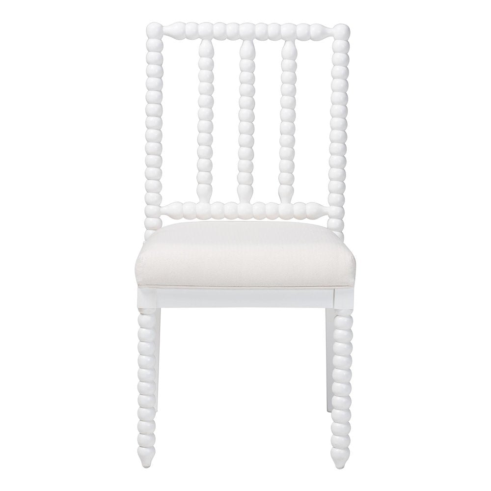 Deya Bobbin Dining Chair, White