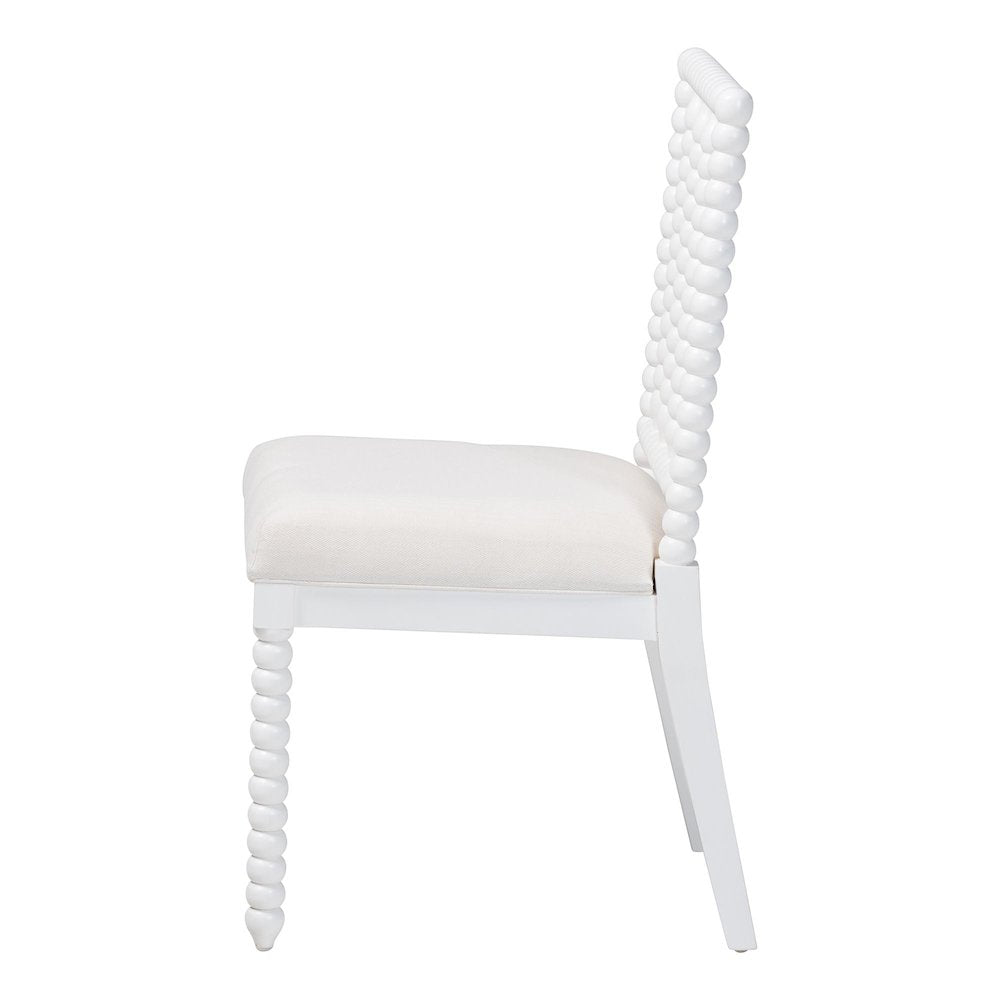 Deya Bobbin Dining Chair, White