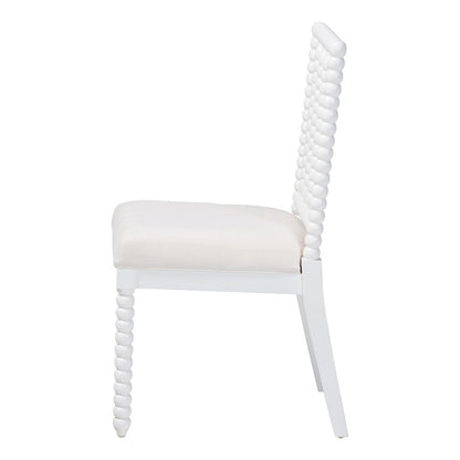 Deya Bobbin Dining Chair, White