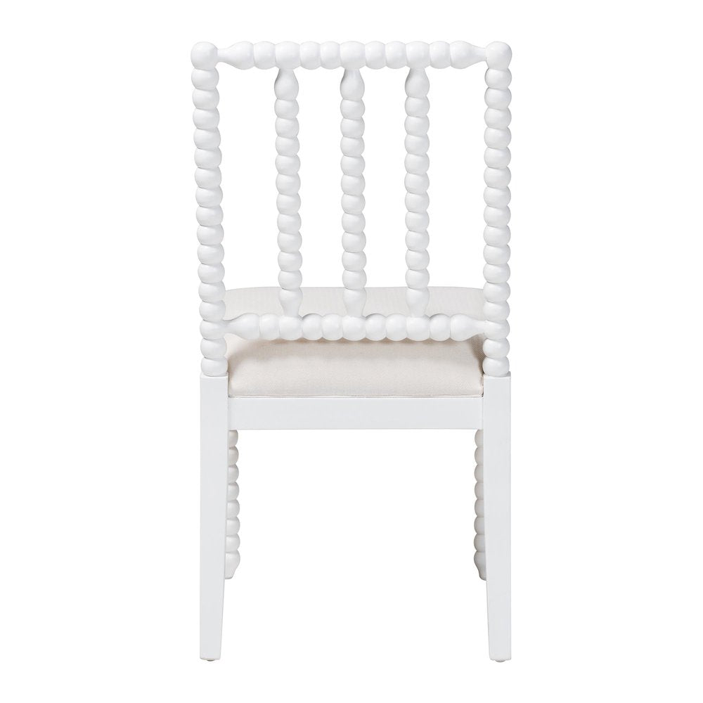 Deya Bobbin Dining Chair, White