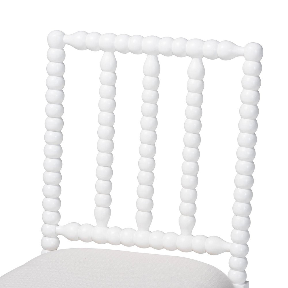 Deya Bobbin Dining Chair, White