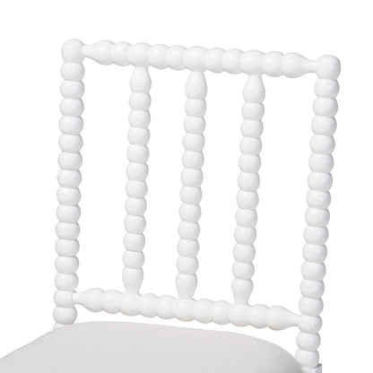 Deya Bobbin Dining Chair, White