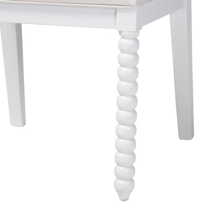 Deya Bobbin Dining Chair, White