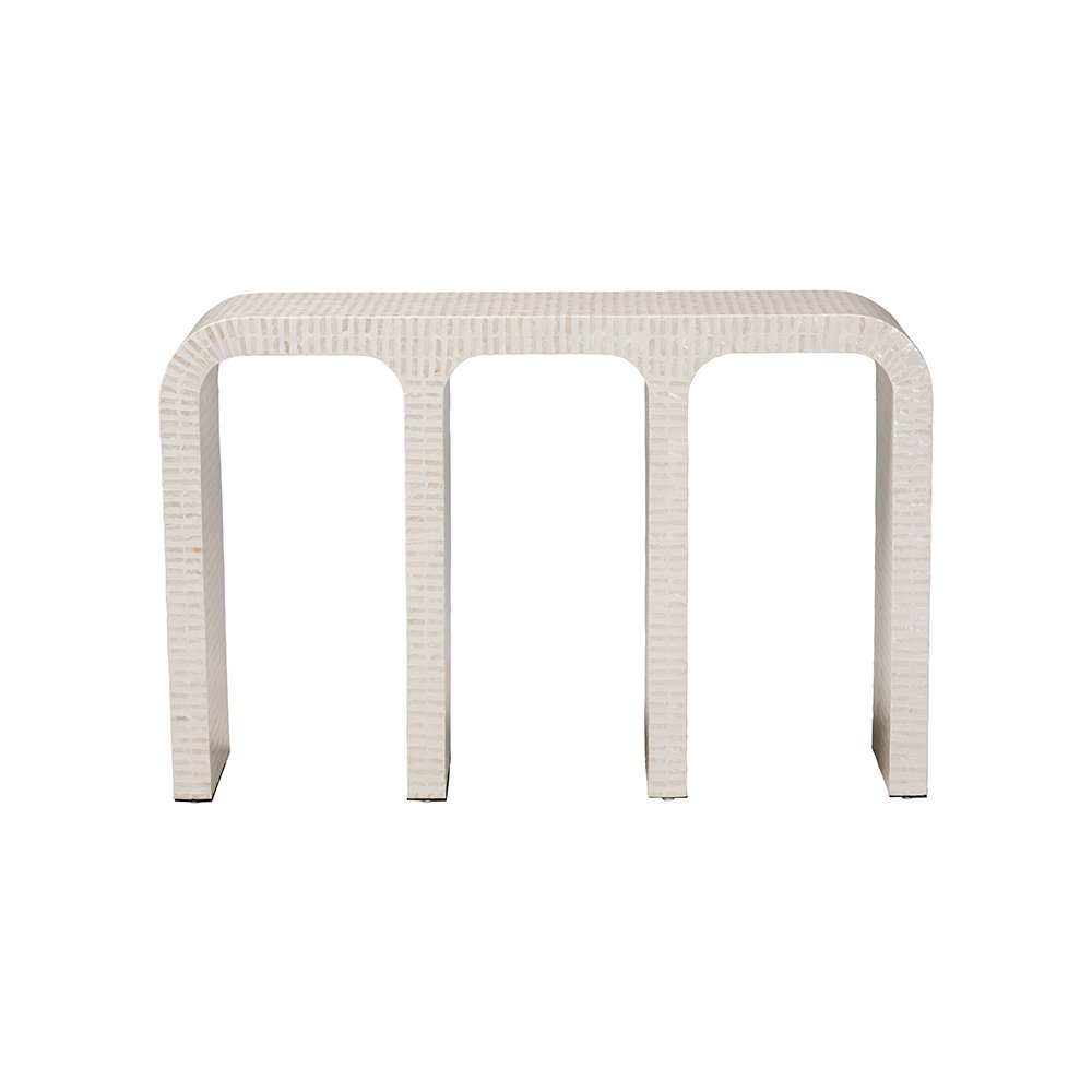 Chalina Capiz Shell Console Table