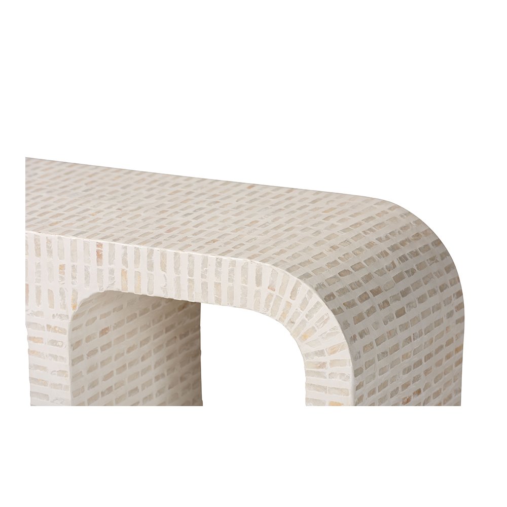 Chalina Capiz Shell Console Table