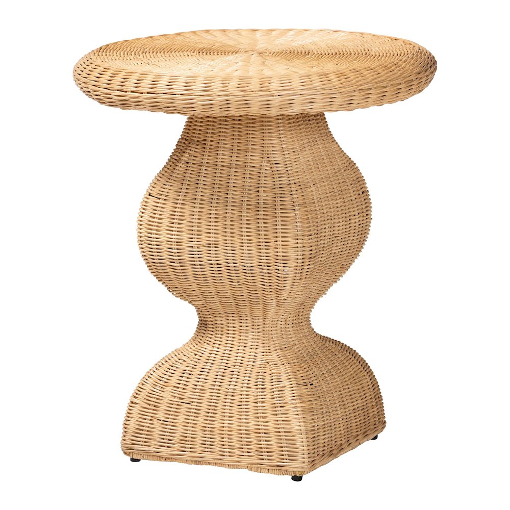 Hideo Natural Rattan End Table