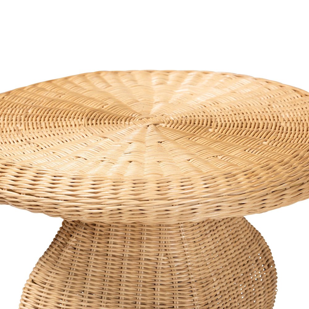 Hideo Natural Rattan End Table
