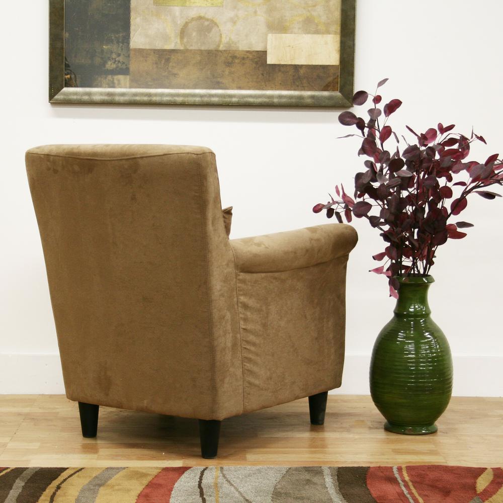 Baxton Studio Marquis Tan Microfiber Club Chair