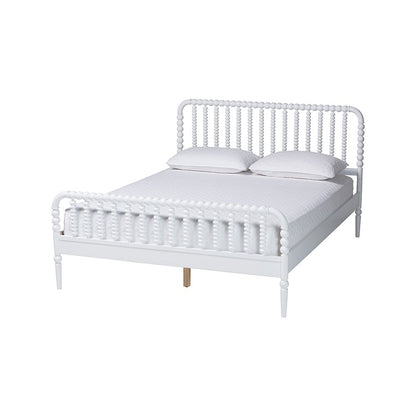 Lucera Platform Bed, White, King