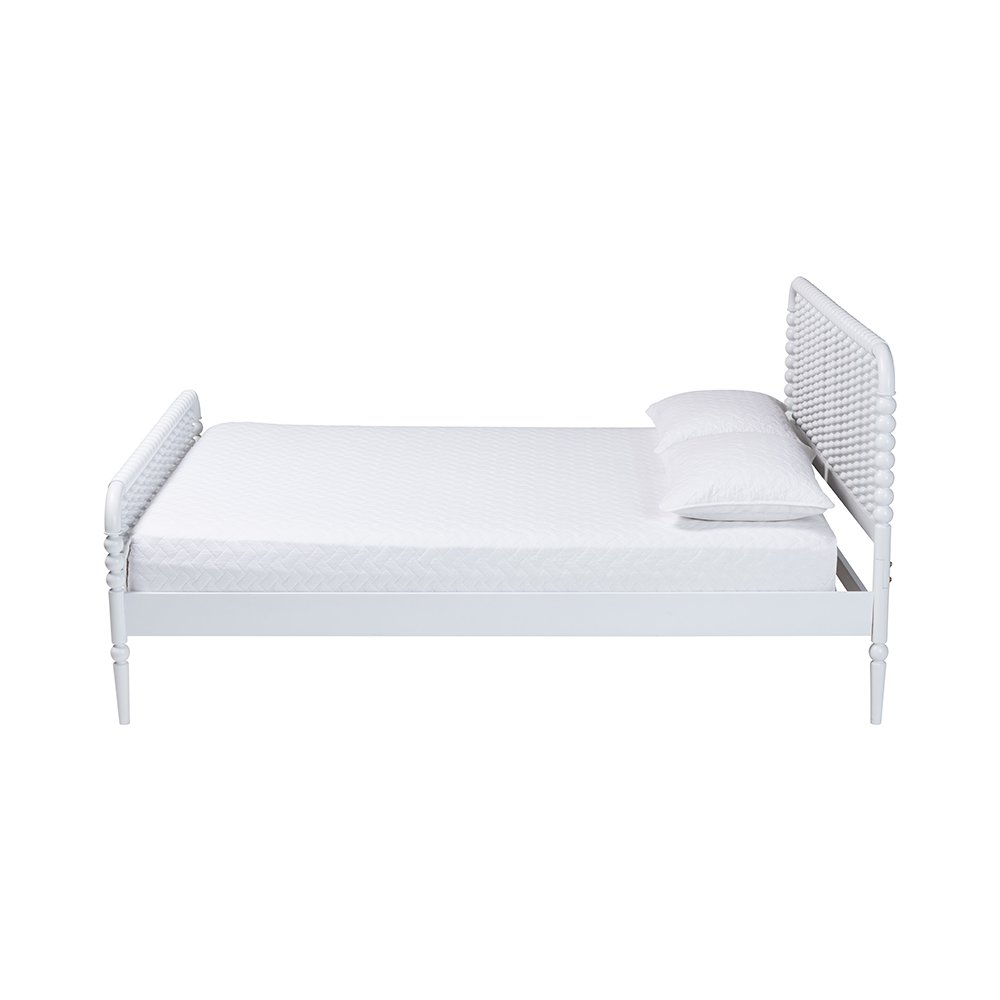 Lucera Platform Bed, White, King
