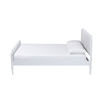 Lucera Platform Bed, White, King
