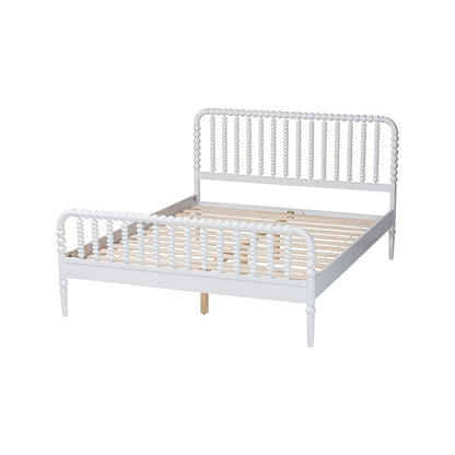 Lucera Platform Bed, White, King