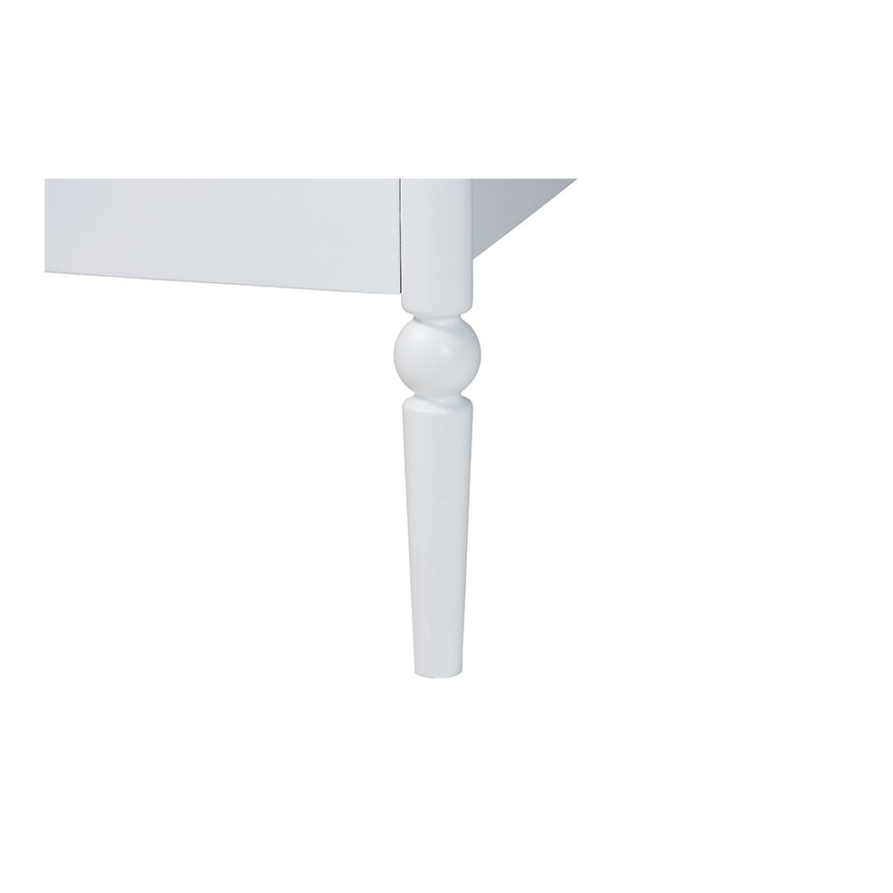 Lucera Platform Bed, White, King