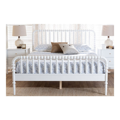 Lucera Platform Bed, White, King