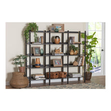 Baxton Studio Lucera Bobbin 5-Tier Display Shelf, Black