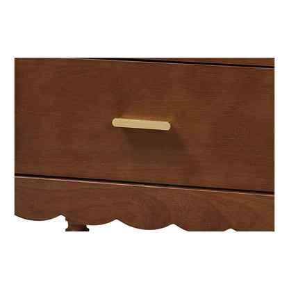 Baxton Studio Danette Bobbin Wood 2-Drawer Nightstand